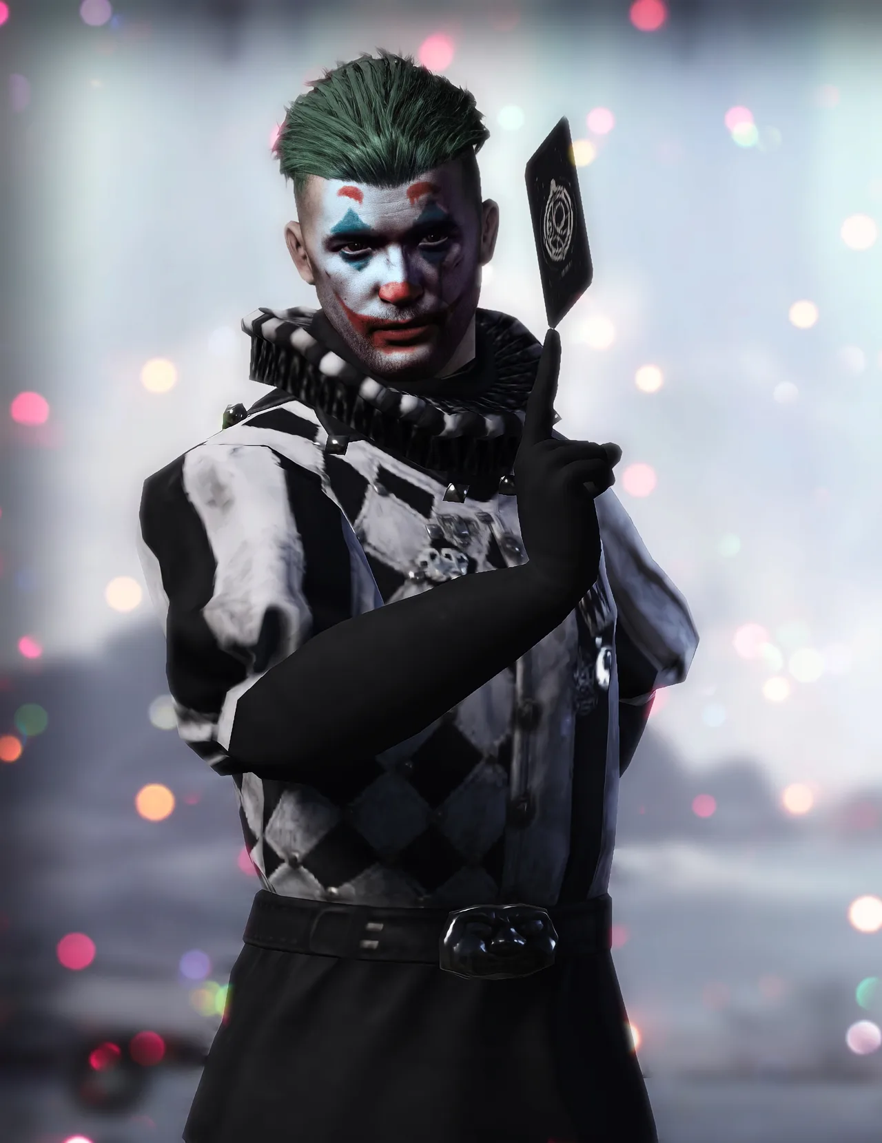 PUBG Mobile halloween joker knife character wallpaper