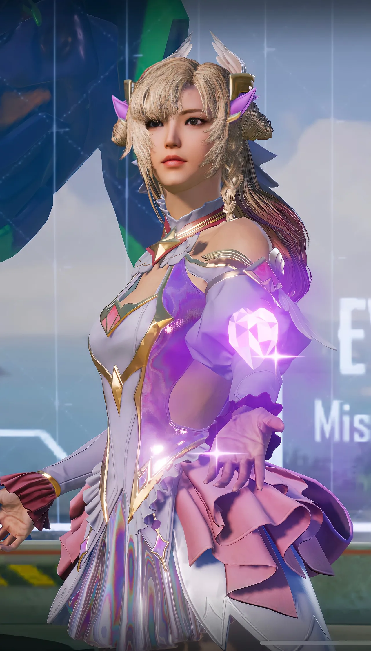 PUBG Mobile pink fantasy princess character wallpaper