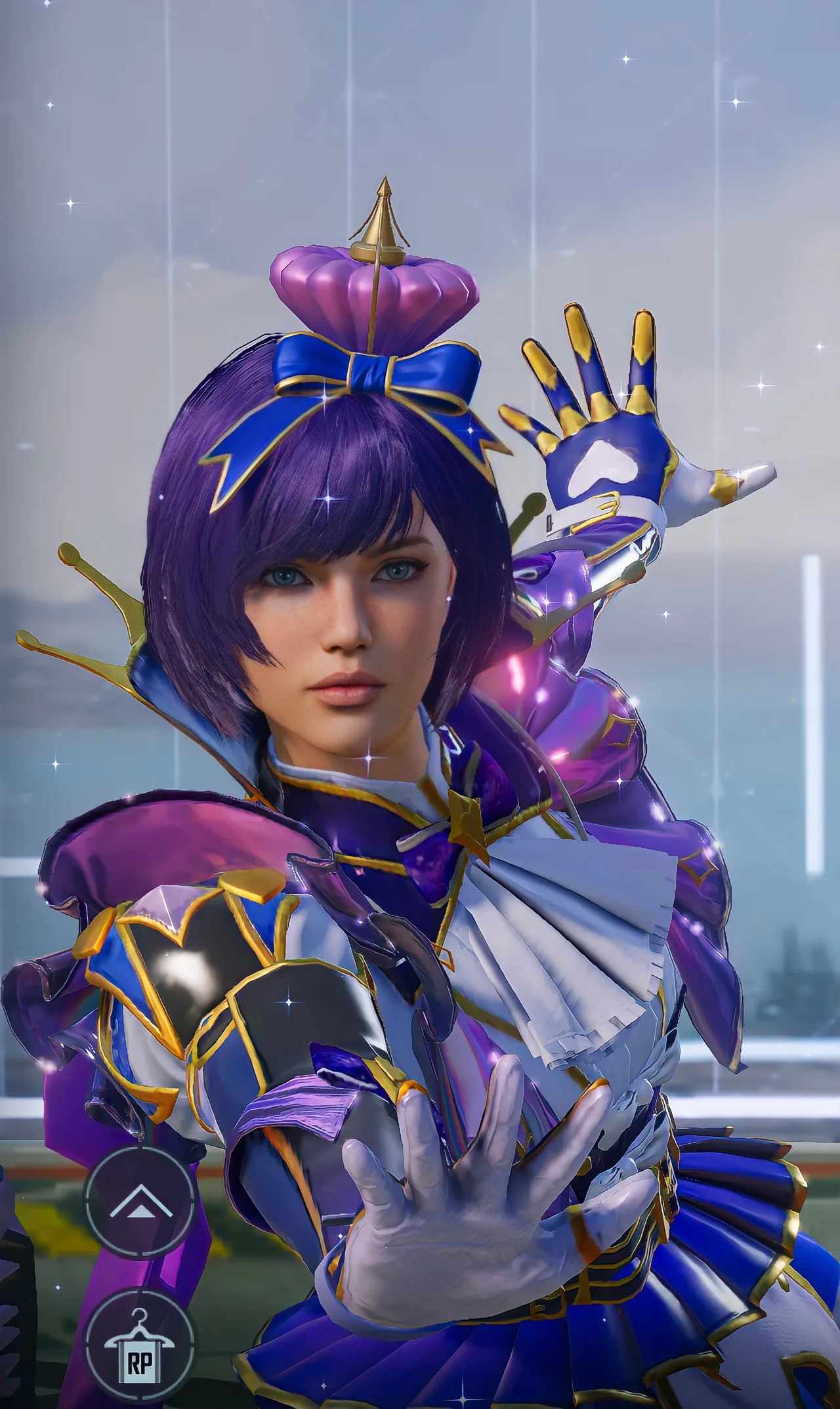 PUBG Mobile purple mage female character wallpaper