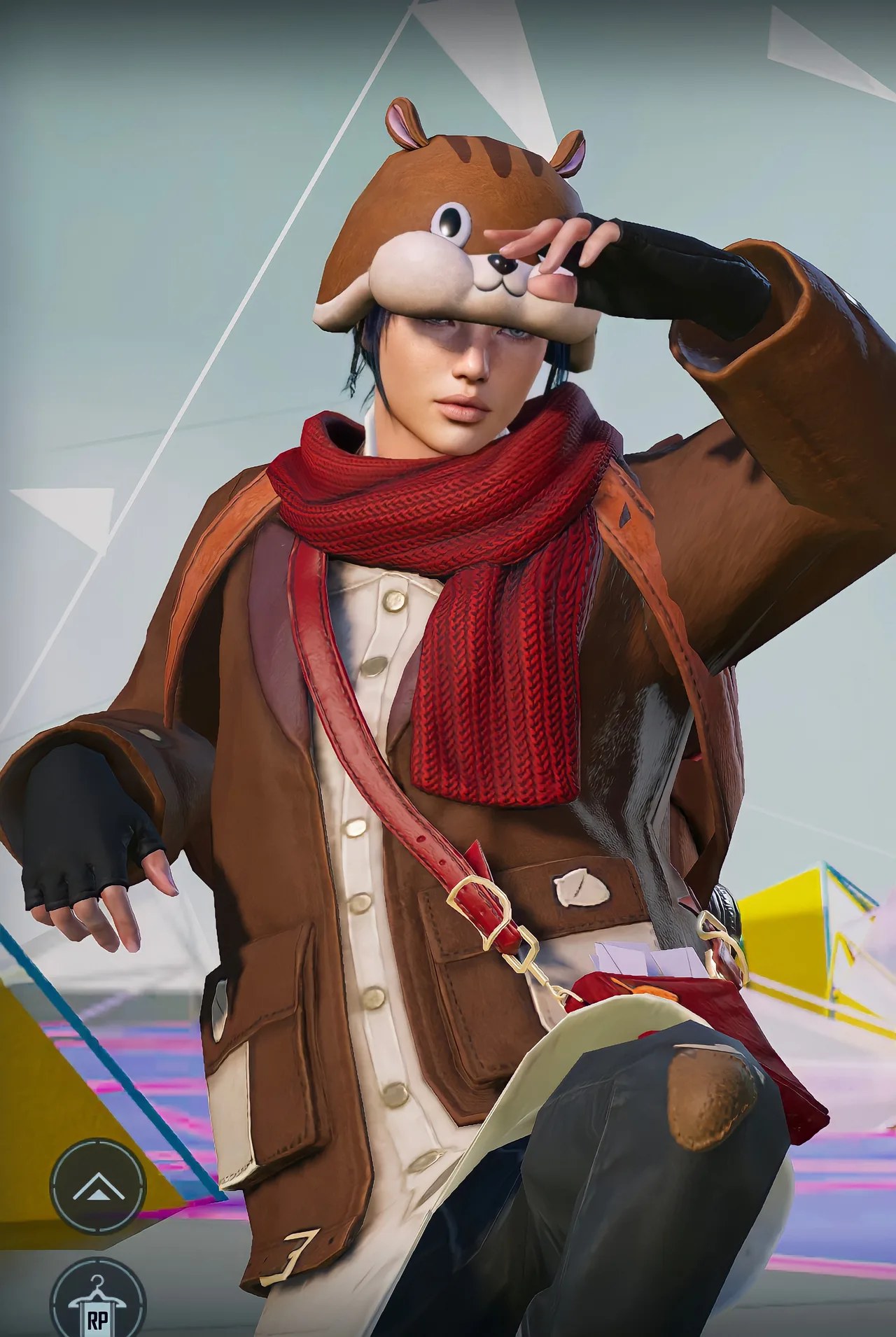PUBG Mobile reindeer winter outfit character wallpaper