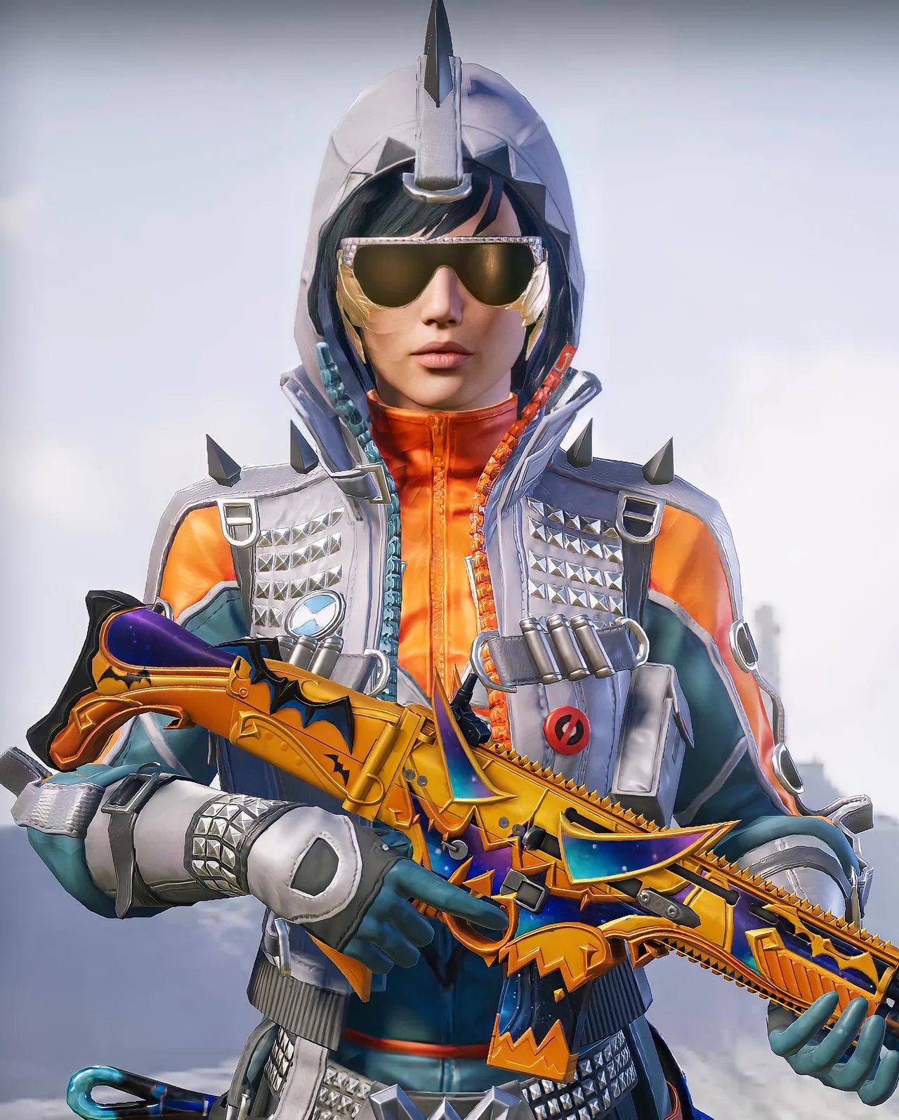 PUBG Mobile samurai shark armor character wallpaper