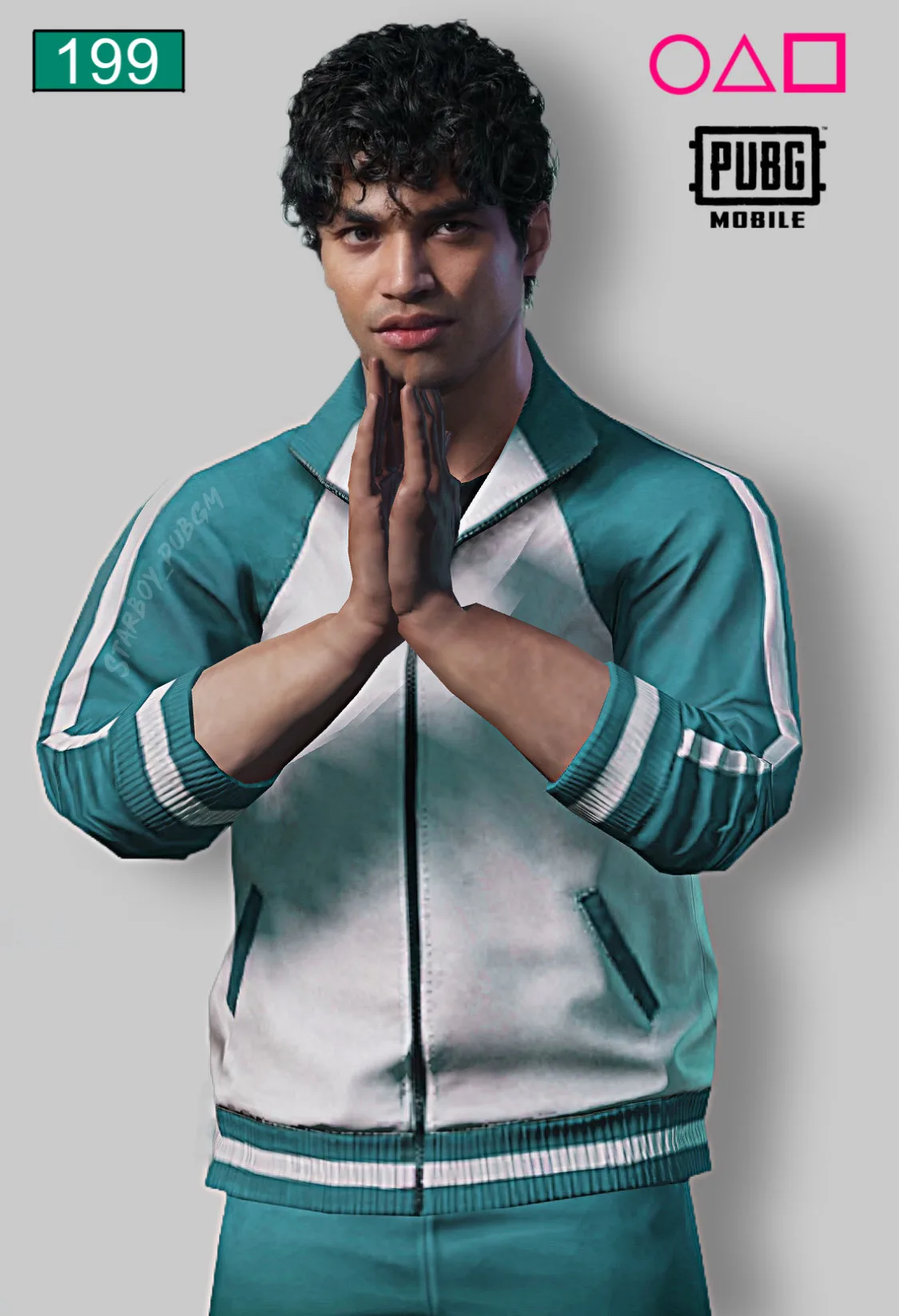 PUBG Mobile squid game player 199 character wallpaper